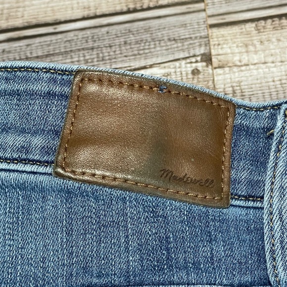Madewell High Rise Skinny Jeans Button Fly Denim Blue Womens‎ Size 28P - Picture 4 of 8